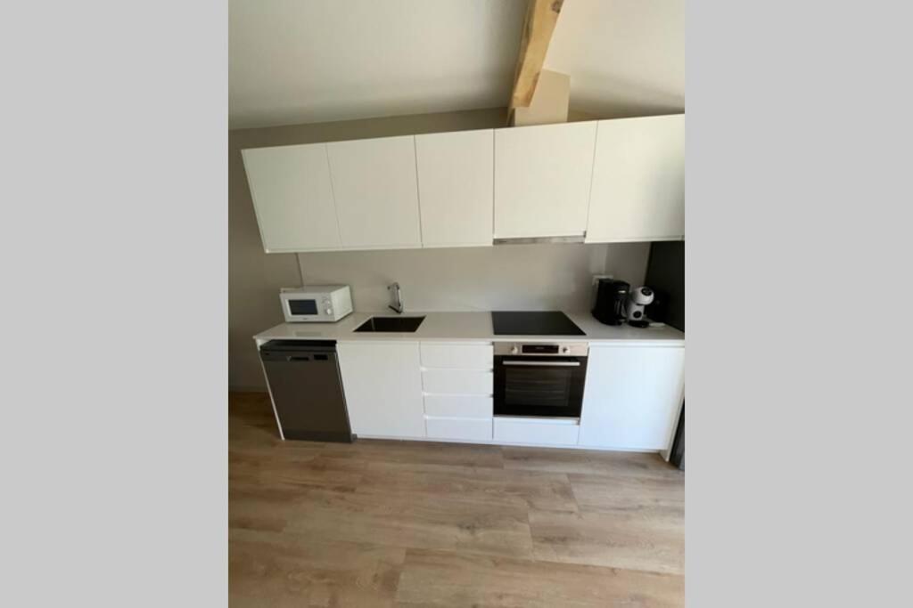Kuchyň nebo kuchyňský kout v ubytování new construction penthouse with pool and wifi