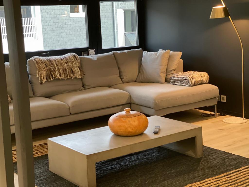 Posezení v ubytování NEOZONE Appart-Hotel Malmedy