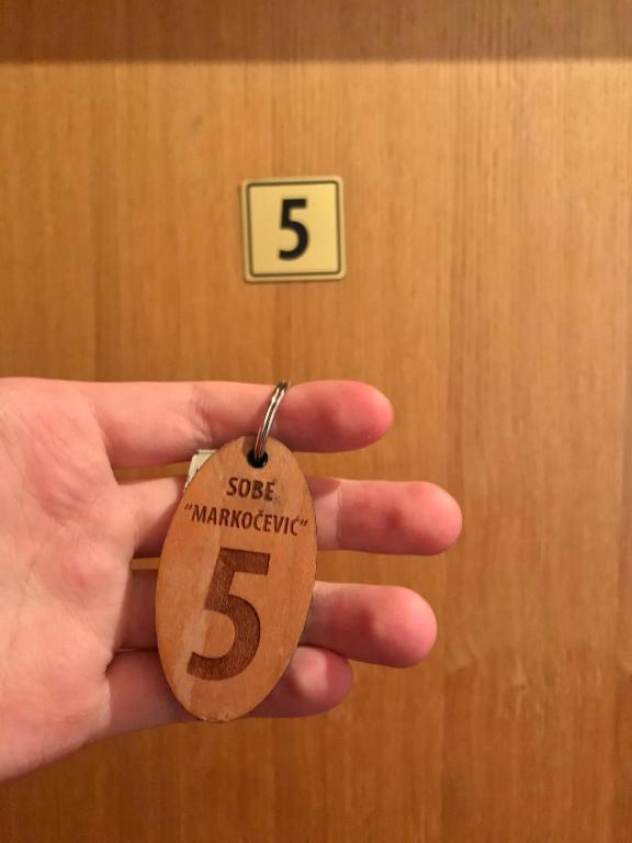 Certifikát, hodnocení, plakát nebo jiný dokument vystavený v ubytování Sobe Markočević