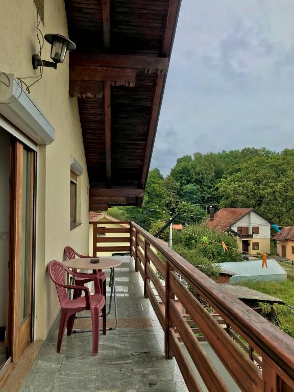 Balkón nebo terasa v ubytování Sobe Markočević