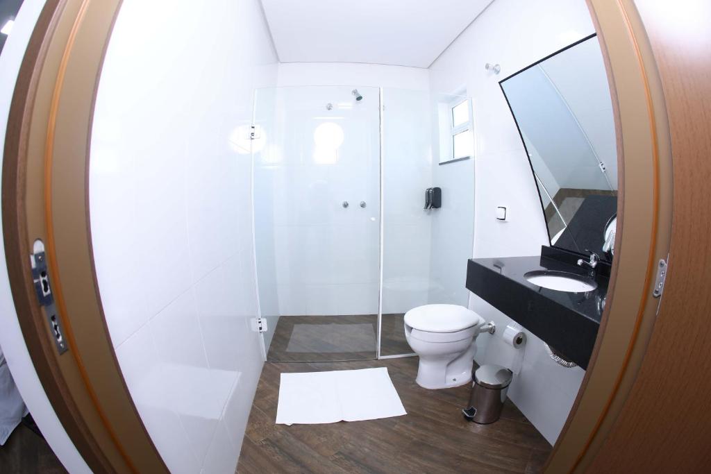 Koupelna v ubytování Hotel Pro Tork Confort