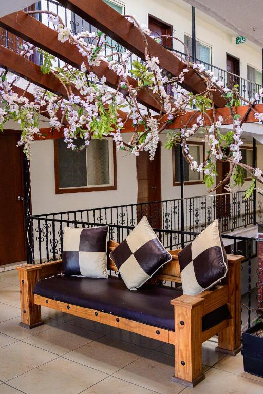 Posezení v ubytování Hotel Acuario En Ocotlán
