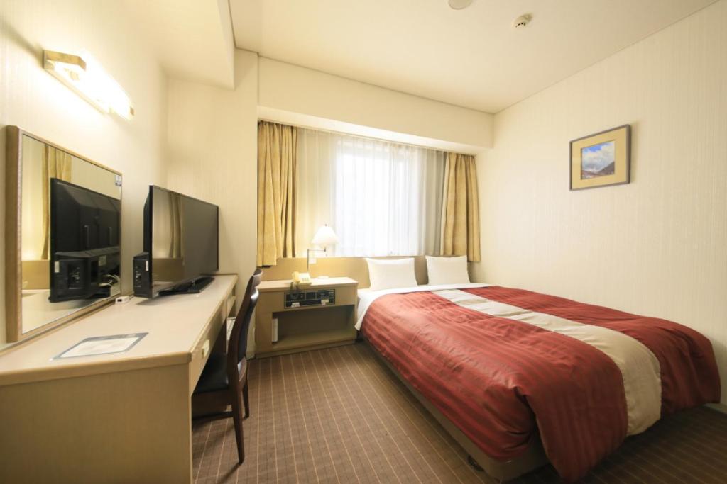 TV a/nebo společenská místnost v ubytování Hotel Nagano Avenue