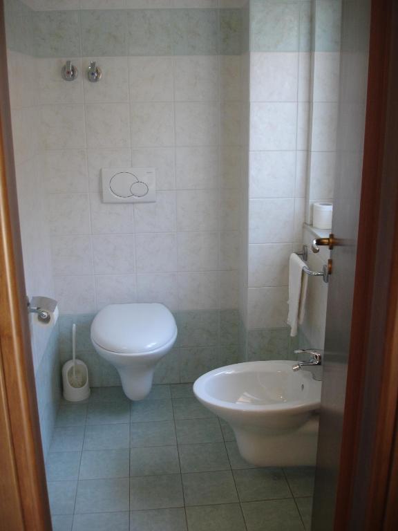 Koupelna v ubytování Hotel La Rusticana