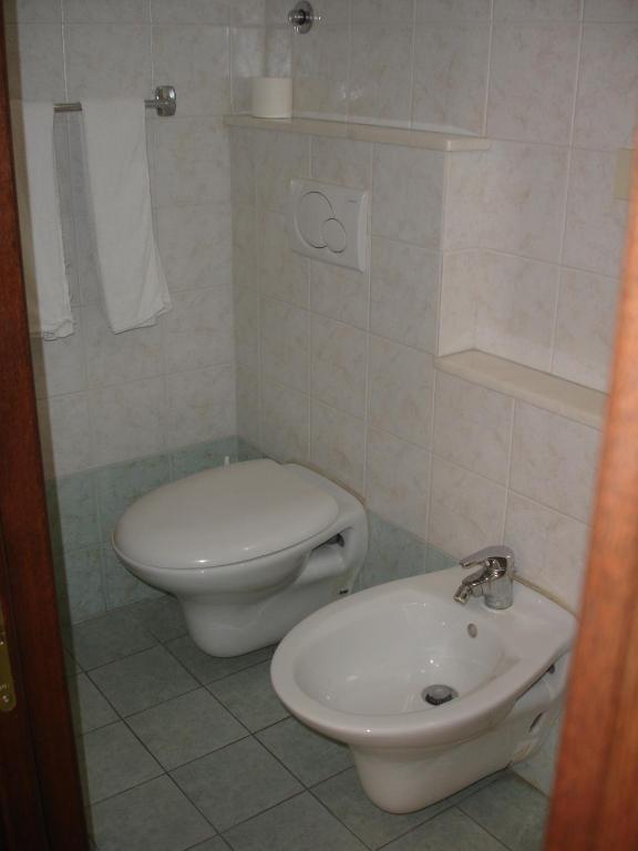 Koupelna v ubytování Hotel La Rusticana