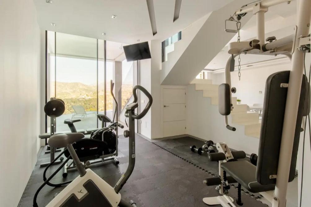 Fitness centrum a/nebo fitness zařízení v ubytování Luxury Villa in Frigiliana - Villa Maui