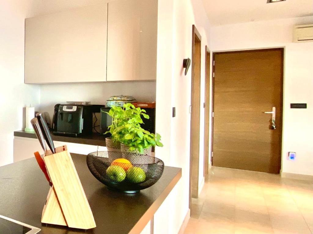 Kuchyňa alebo kuchynka v ubytovaní Villa FORTE-Exclusive location with fantastic seaview & infinity pool - up to 8 Pax