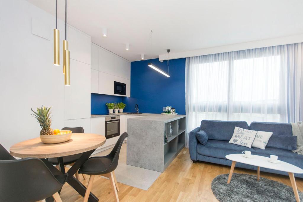 Posezení v ubytování Apartament Rodzinny Portova