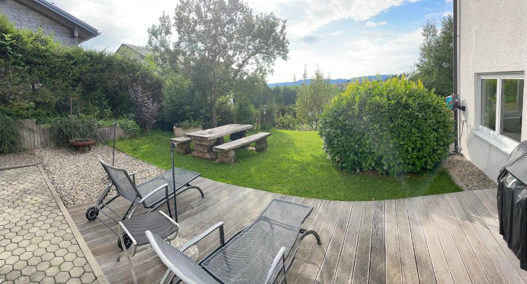 Zahrada ubytování Maly´s Ferienwohnung