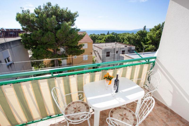 Balkón alebo terasa v ubytovaní The best location in Makarska,free P, option bikes