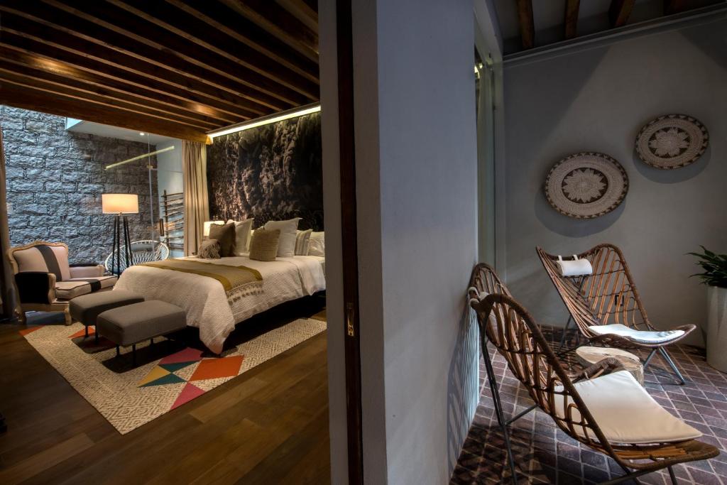 Posezení v ubytování Casa Cien Hilos