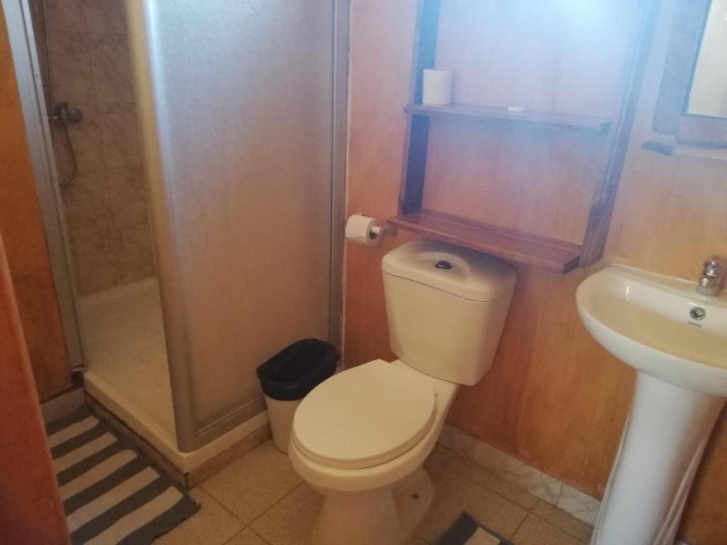 Koupelna v ubytování Hostal El Colibri