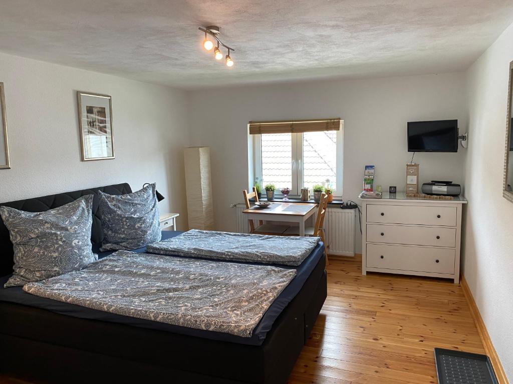 Postel nebo postele na pokoji v ubytování Werners Doppelzimmer