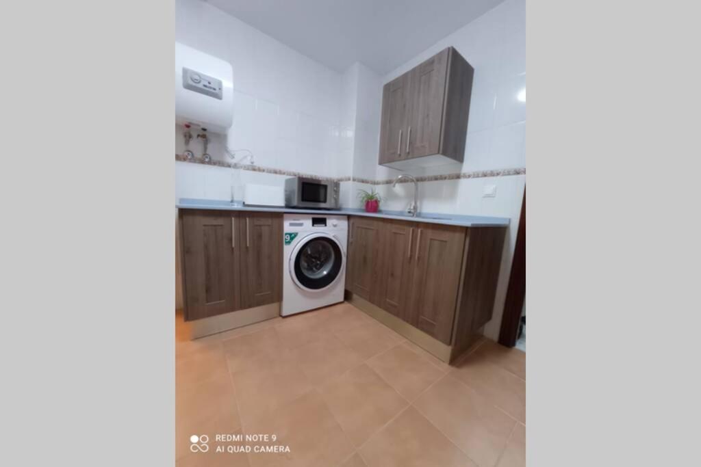 Kuchyň nebo kuchyňský kout v ubytování Apartamento cabañiles wifi