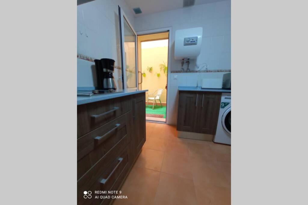 Kuchyň nebo kuchyňský kout v ubytování Apartamento cabañiles wifi