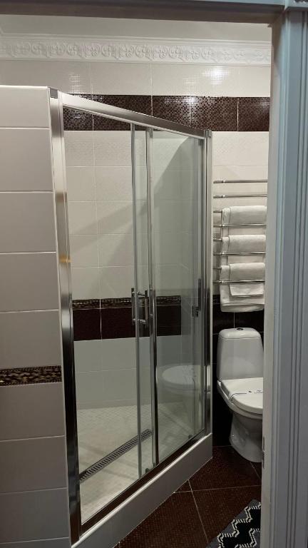 Koupelna v ubytování Hotel Style BESSARABIA