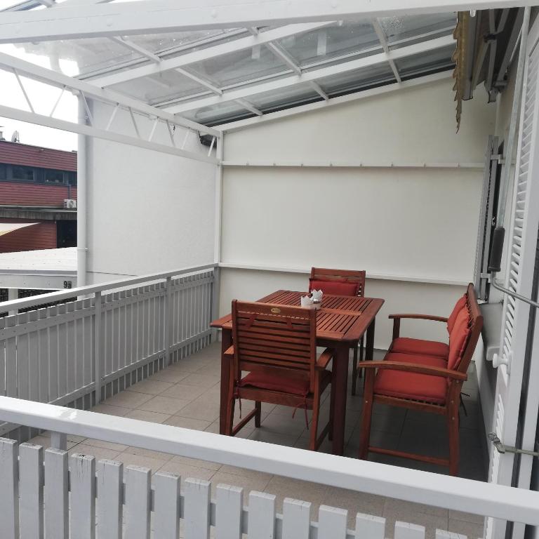 Balkón nebo terasa v ubytování Ferienhaus Hämmerle´s