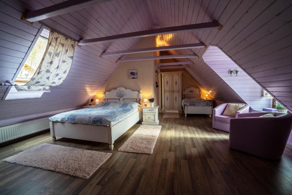 Postel nebo postele na pokoji v ubytování Casa cu Suflet