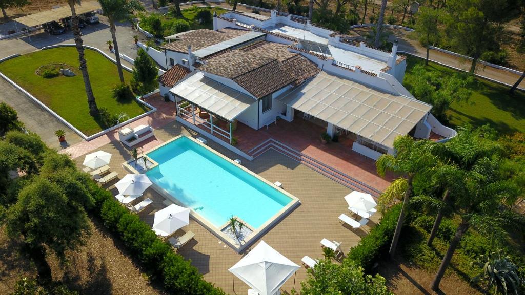 Letecký snímek ubytování Villa Vetti