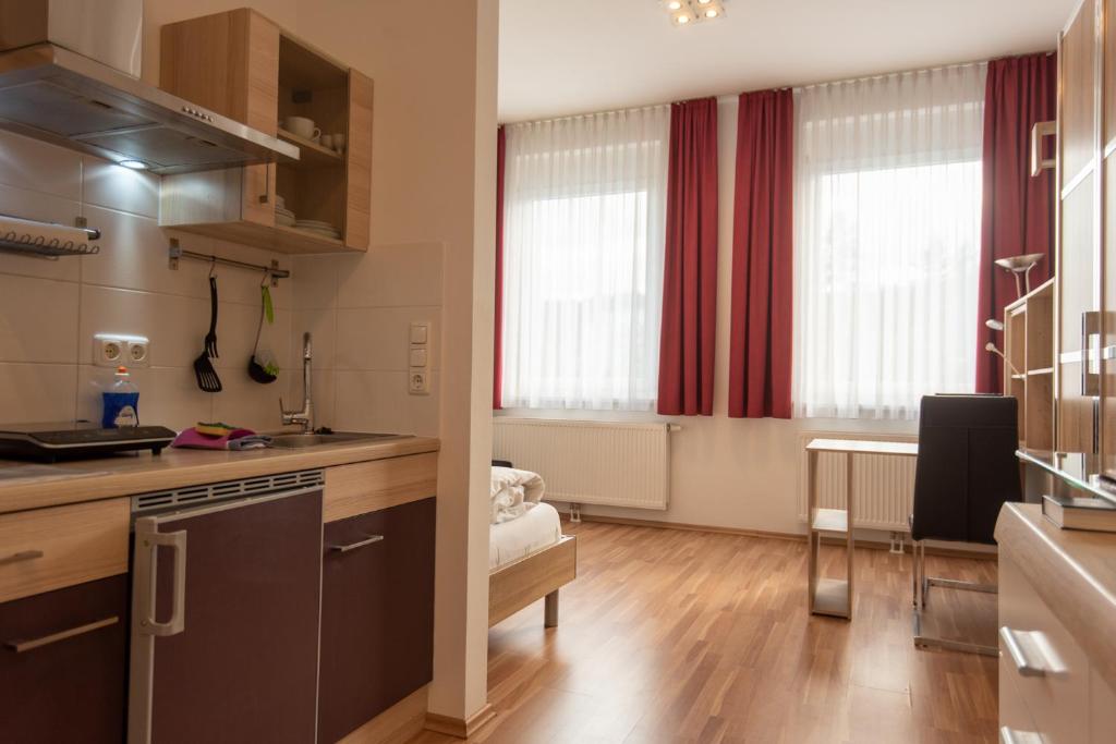 Kuchyňa alebo kuchynka v ubytovaní City Appartements Weiz