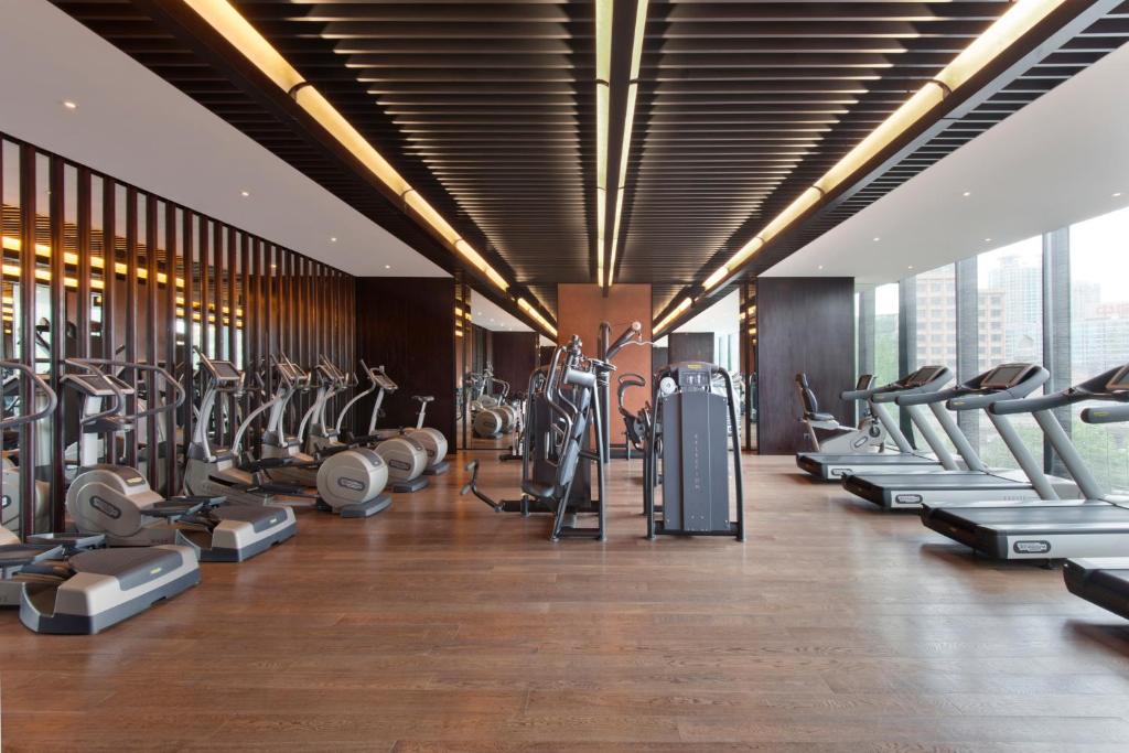 Fitness centrum a/nebo fitness zařízení v ubytování The Puli Hotel And Spa
