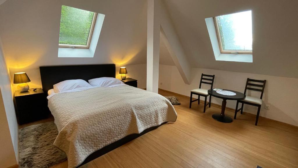 Postel nebo postele na pokoji v ubytování Villa ANSER