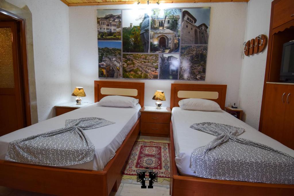 Posteľ alebo postele v izbe v ubytovaní Guest House Bake