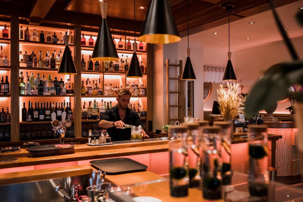Nápoje v ubytování Hotel Moderno Restaurant