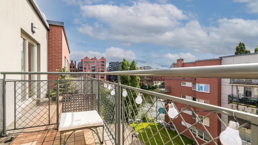 Balkón alebo terasa v ubytovaní Comfy Apartments - Lastadia LUX