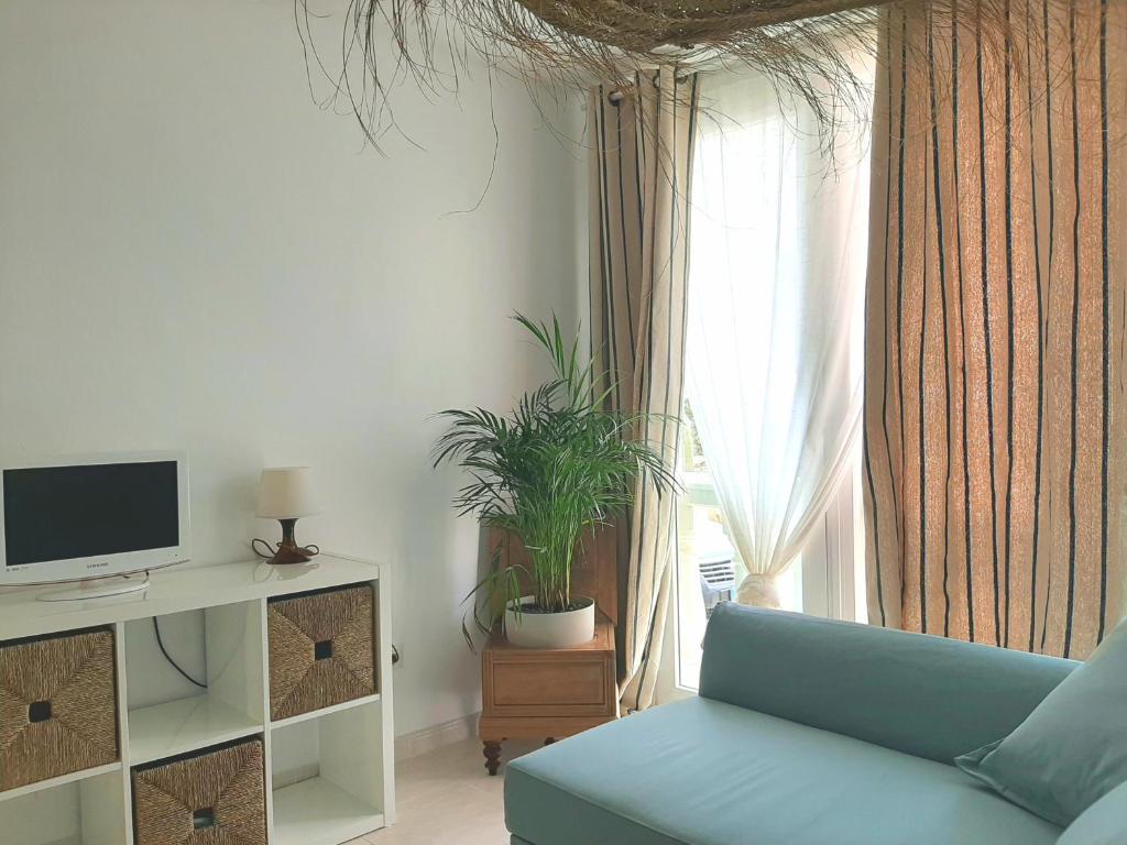 TV a/nebo společenská místnost v ubytování Viento House