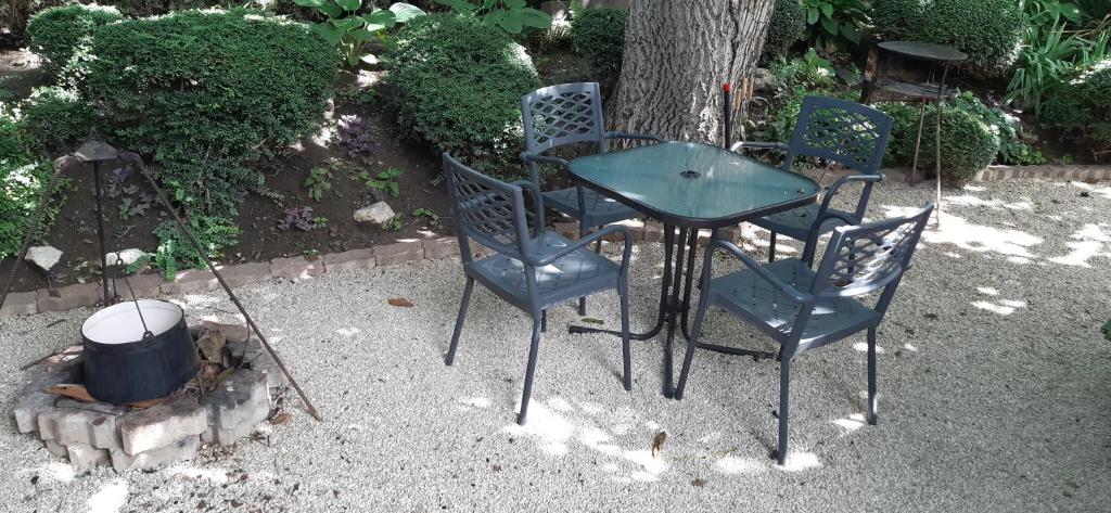 Zahrada ubytování Hajnalka vendégház