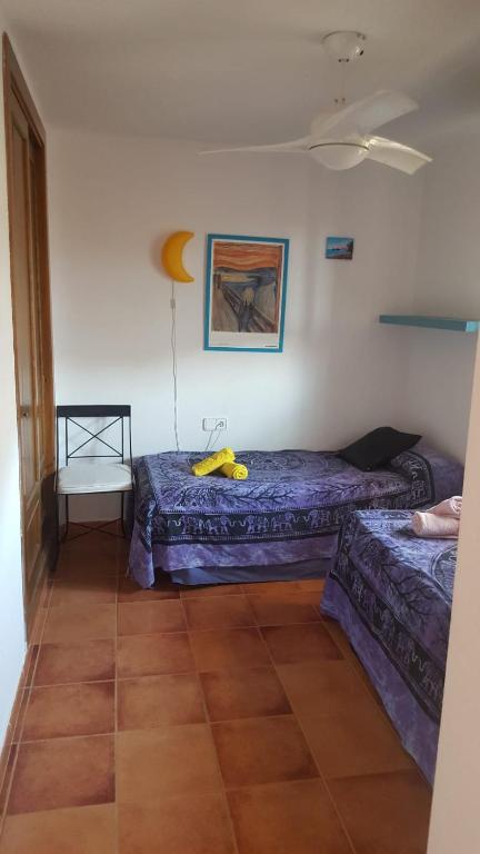 Posteľ alebo postele v izbe v ubytovaní Isleta apartamento con terraza, vistas y WIFI