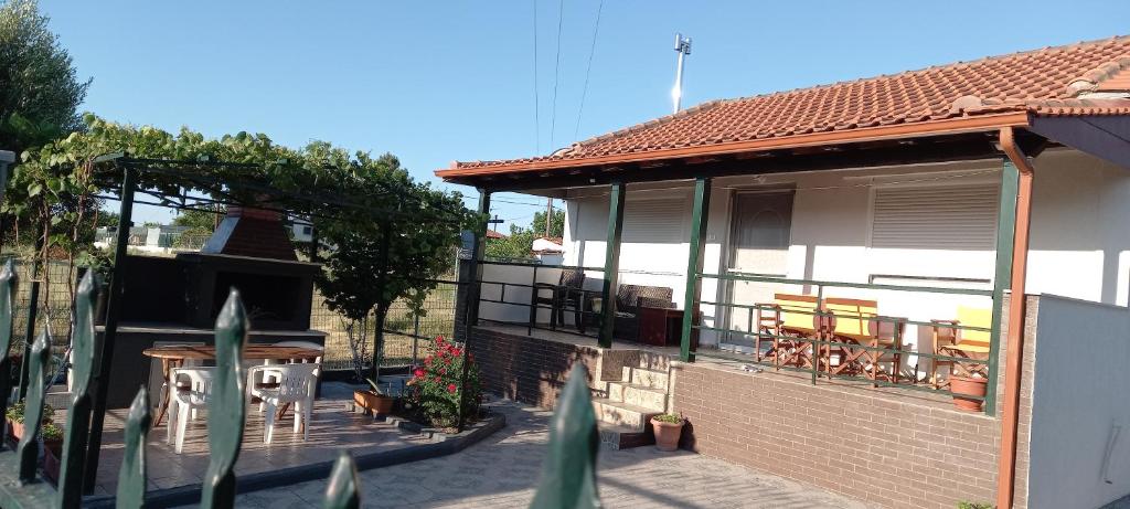 Balkón nebo terasa v ubytování HAUS