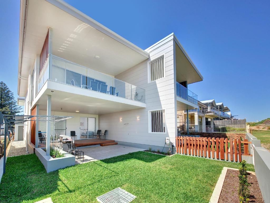 Bygningen som feriehuset ligger i