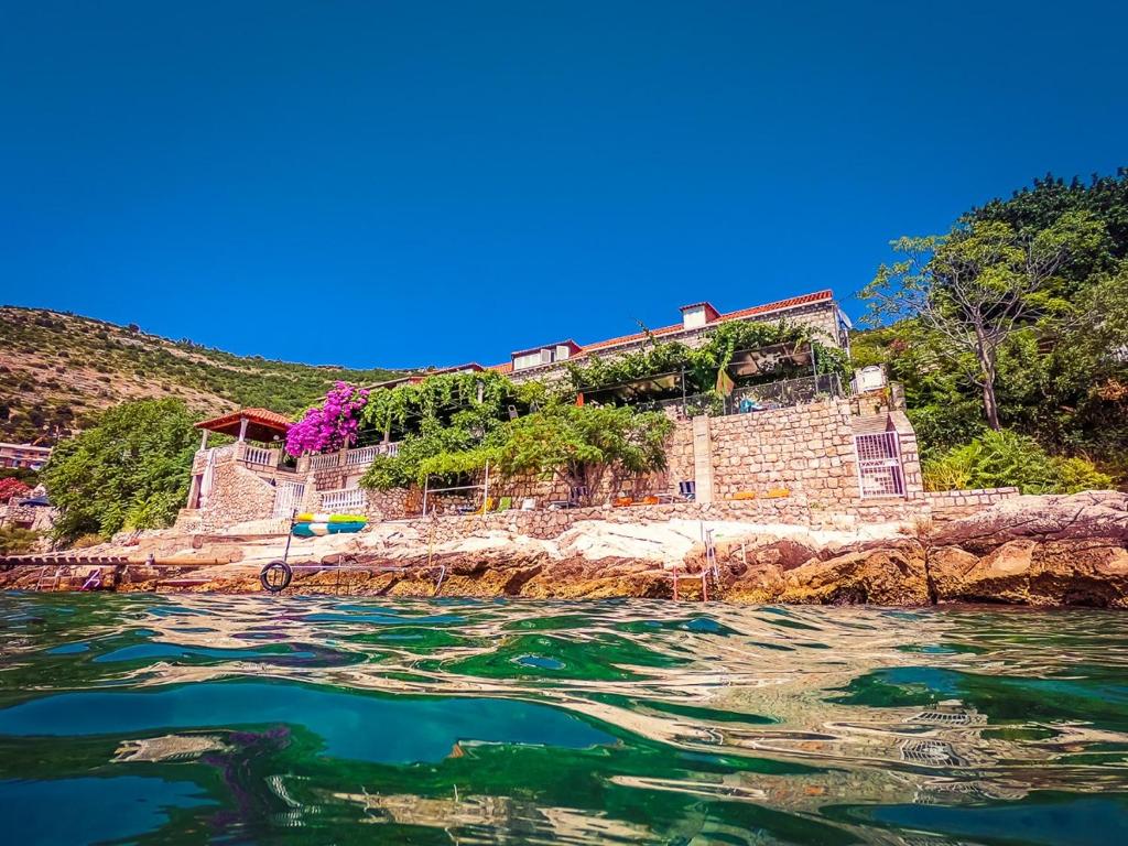 a view of the water in front of a building at Sea of Eden in Dubrovnik