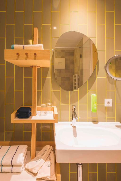 Koupelna v ubytování Hotel Luise