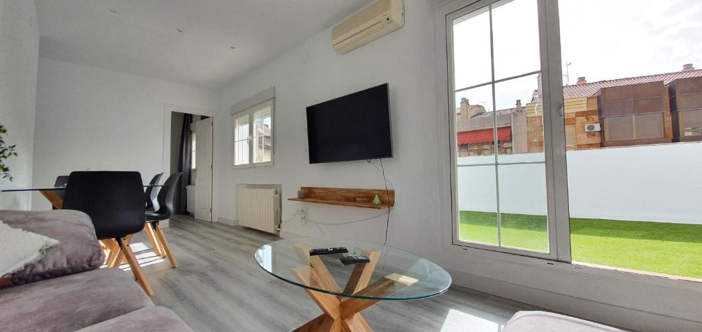 TV a/nebo společenská místnost v ubytování Rooftop Casa Botes