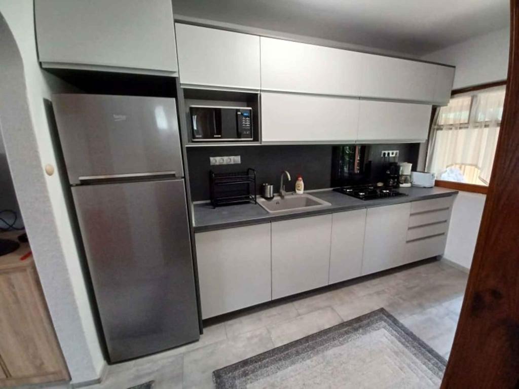 Kuchyňa alebo kuchynka v ubytovaní Holiday home Balatonkeresztur 12