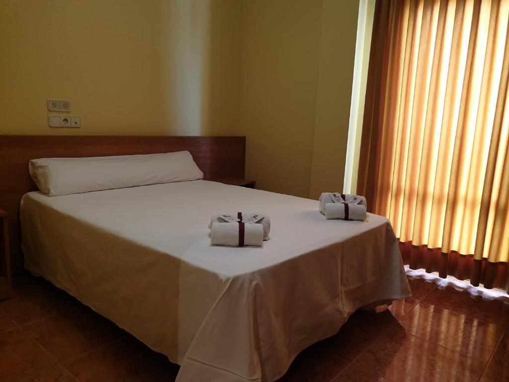 Katil atau katil-katil dalam bilik di Hotel Segontia