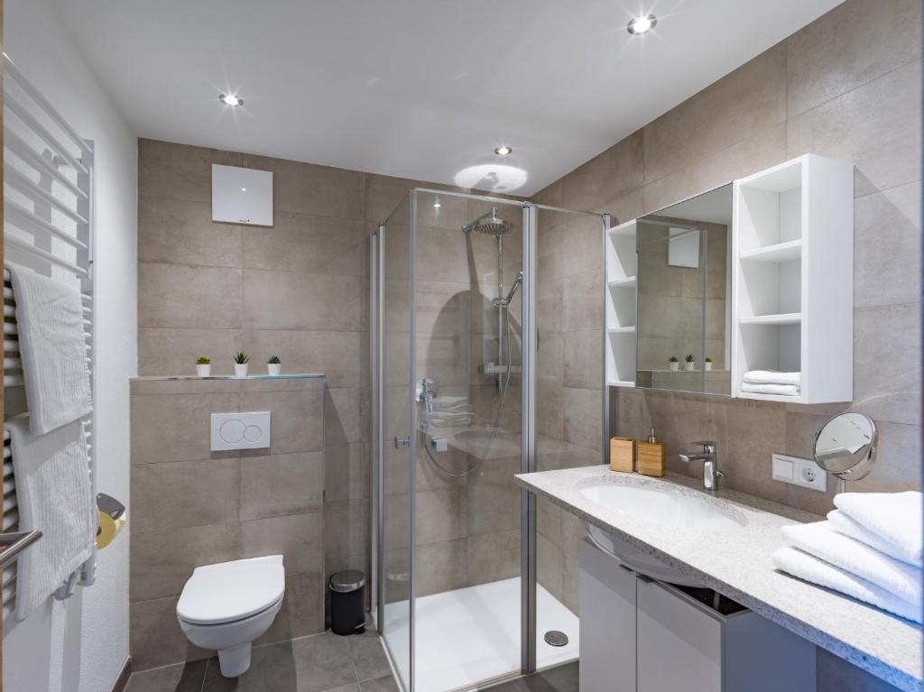 Kúpeľňa v ubytovaní Apartment Steixner