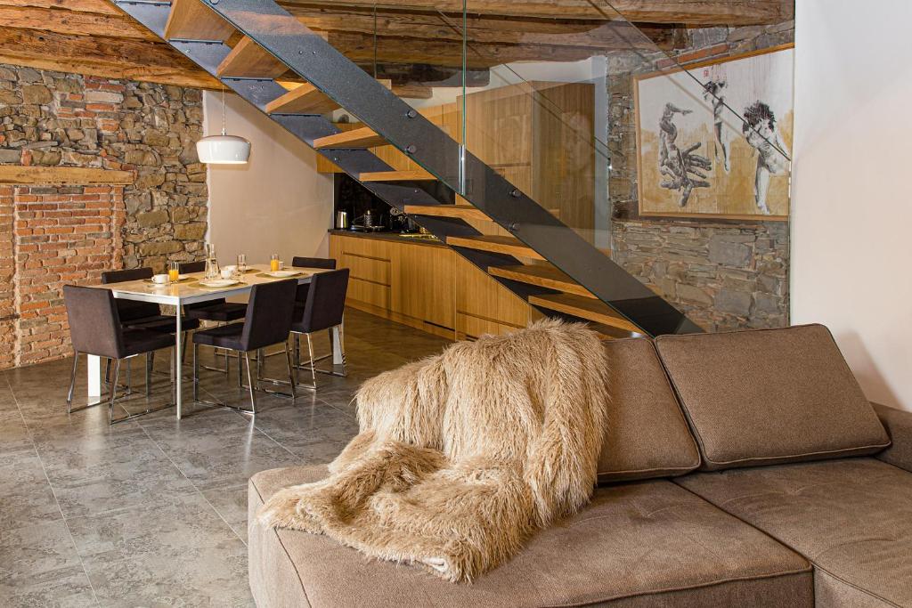 Posezení v ubytování Aldilà Art Rooms, Apartment and Vacation House