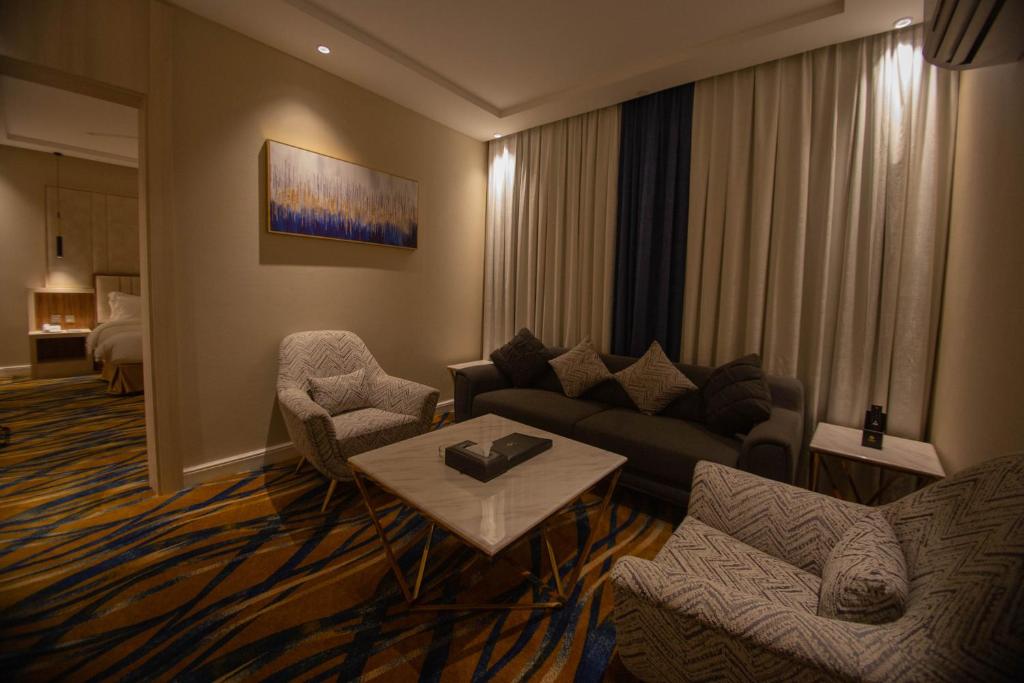 Posezení v ubytování فندق قوبا السويس - Quba Swess Hotel Jazan