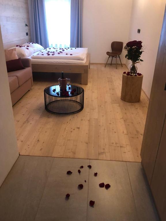 Postel nebo postele na pokoji v ubytování Penzion Kolnička