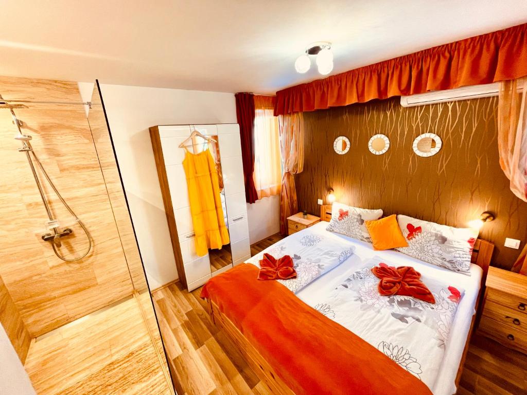 Кровать или кровати в номере Soline Bay Seashore Residence
