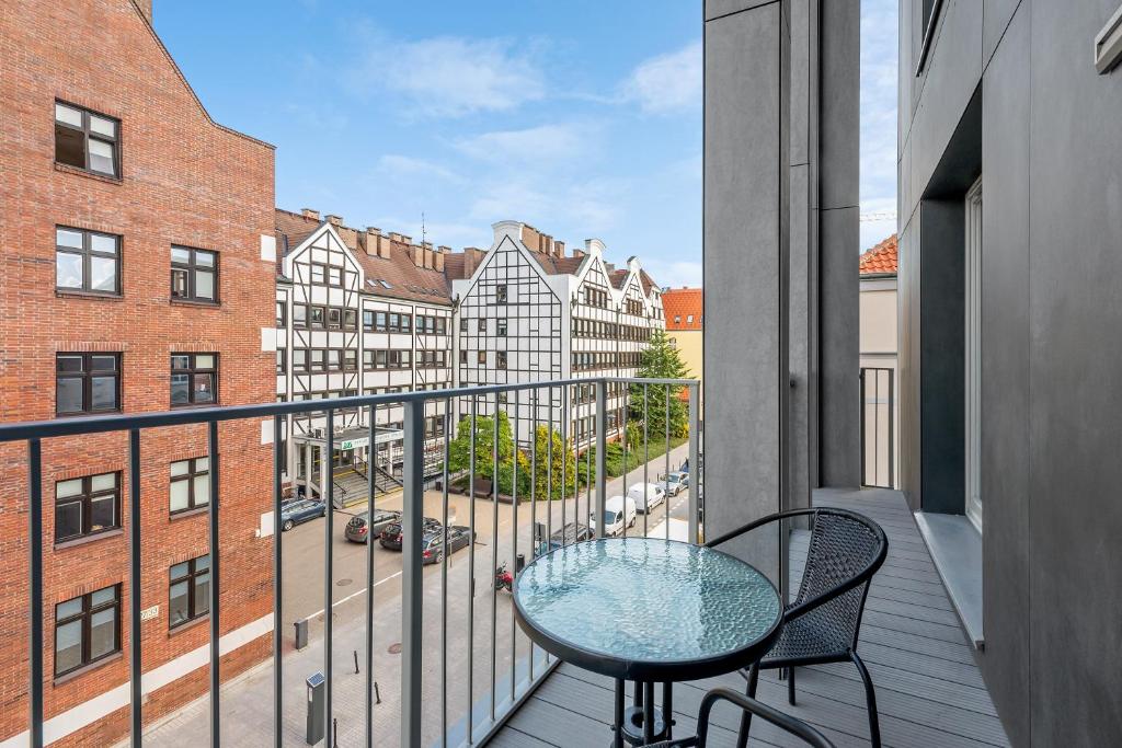 Balkón alebo terasa v ubytovaní Grano Residence - Pool, Sauna, SPA & Parking by Downtown Apartments