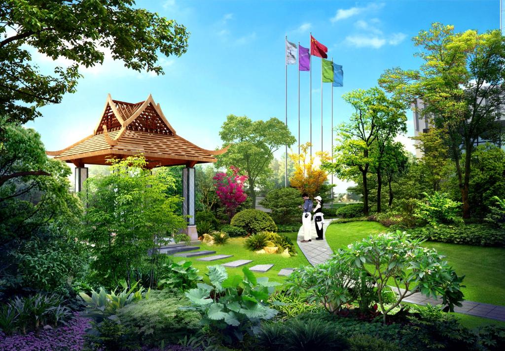 Zahrada ubytování Chengdu CYNN Hotel