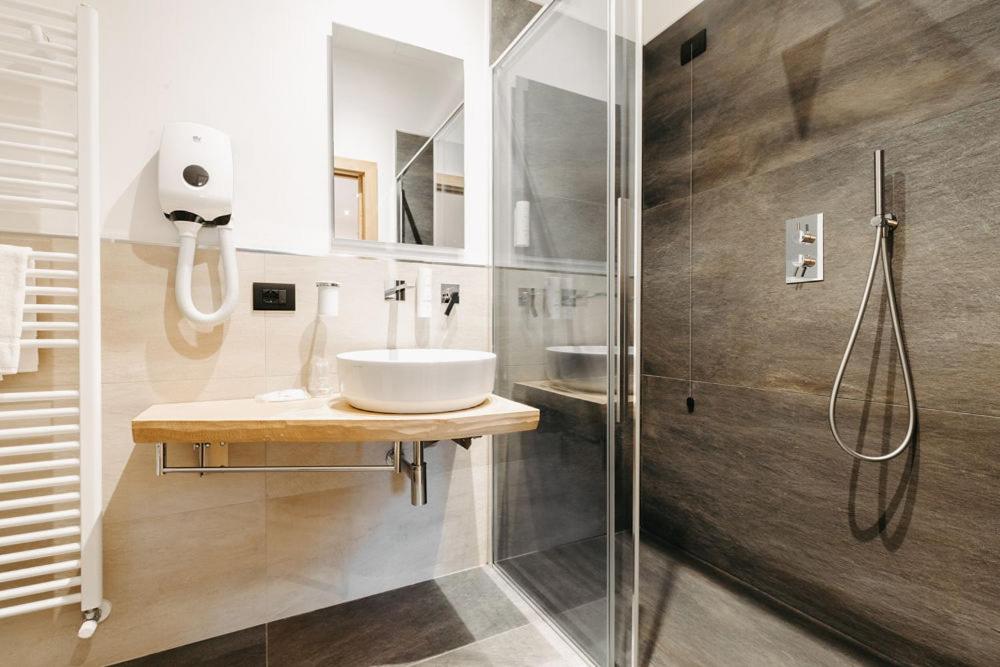 Koupelna v ubytování Hotel Aurai