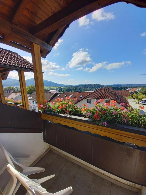 Balkón nebo terasa v ubytování Lallinger Hof