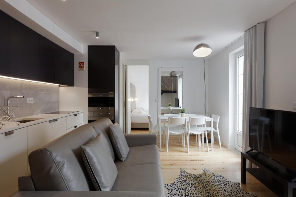 Et sittehjørne på City Stays Alegria Apartments