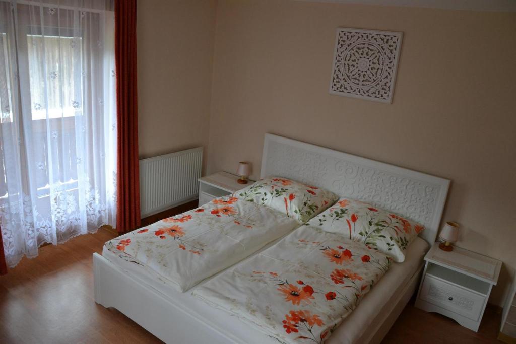 Postel nebo postele na pokoji v ubytování Haus Mühlenheim